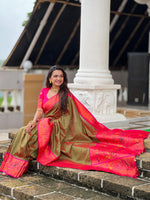 Load image into Gallery viewer, Himani Soft Pethani Silk Rani Saree | Shoppers Trend