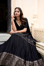 Load image into Gallery viewer, Maya Pure Chanderi Dhavani / Langa Davani / Half Sarees | Shoppers Trend