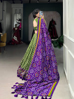 Load image into Gallery viewer, Kavya Tussar Silk Dhavani / Half Saree Set | Shoppers Trend