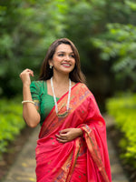 Load image into Gallery viewer, Maitri Soft Paithani Silk Saree | Shoppers Trend