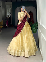 Load image into Gallery viewer, Reena Kanchipuram Davani Set / Langa Davani / Half Sarees | Shoppers Trend