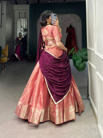 Load image into Gallery viewer, Reena Kanchipuram Davani Set / Langa Davani / Half Sarees | Shoppers Trend