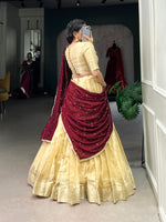 Load image into Gallery viewer, Reena Kanchipuram Davani Set / Langa Davani / Half Sarees | Shoppers Trend