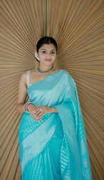 Load image into Gallery viewer, Reshma Lichi Silk Saree | Shoppers Trend