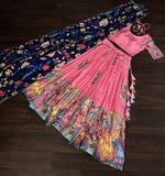 Load image into Gallery viewer, Vaishali Dola Silk Dhavani Set | Langa Voni | Shoppers Trend