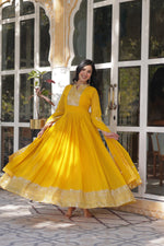 Load image into Gallery viewer, Maya Faux Blooming Georgette Anarkali | Shoppers Trend