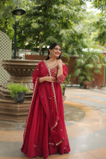 Load image into Gallery viewer, Kavya Faux Blooming Anarkali | Shoppers Trend