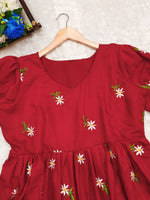 Load image into Gallery viewer, Jagruti Maska Cotton Red Dress | Shoppers Trend