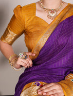Load image into Gallery viewer, Dipali Tussar Checks Saree | Shoppers Trend