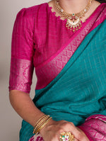 Load image into Gallery viewer, Dipali Tussar Checks Saree | Shoppers Trend