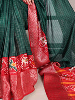 Load image into Gallery viewer, Dipali Tussar Checks Saree | Shoppers Trend