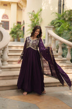 Load image into Gallery viewer, Sushila Faux Blooming Anarkali | Shoppers Trend