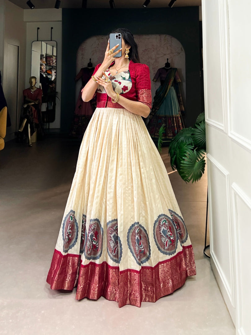 Janvi Dola Silk Gown | Shoppers Trend