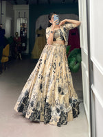 Load image into Gallery viewer, Jenika Tussar Silk Dhavani Set | Half-Saree | Shoppers Trend