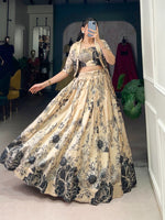 Load image into Gallery viewer, Jenika Tussar Silk Dhavani Set | Half-Saree | Shoppers Trend