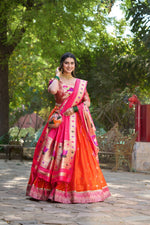 Load image into Gallery viewer, Hetvi Jacquard Silk Dhavani Set | Half-Saree | Shoppers Trend