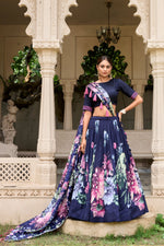 Load image into Gallery viewer, Tamanna Tussar Silk Dhavani / Langa Voni | Shoppers Trend