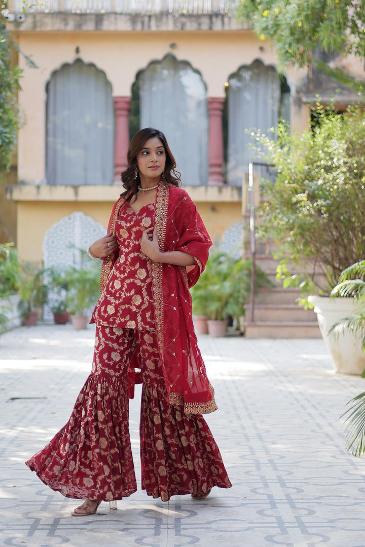 Lata Viscose Georgette Kurti | Shoppers Trend