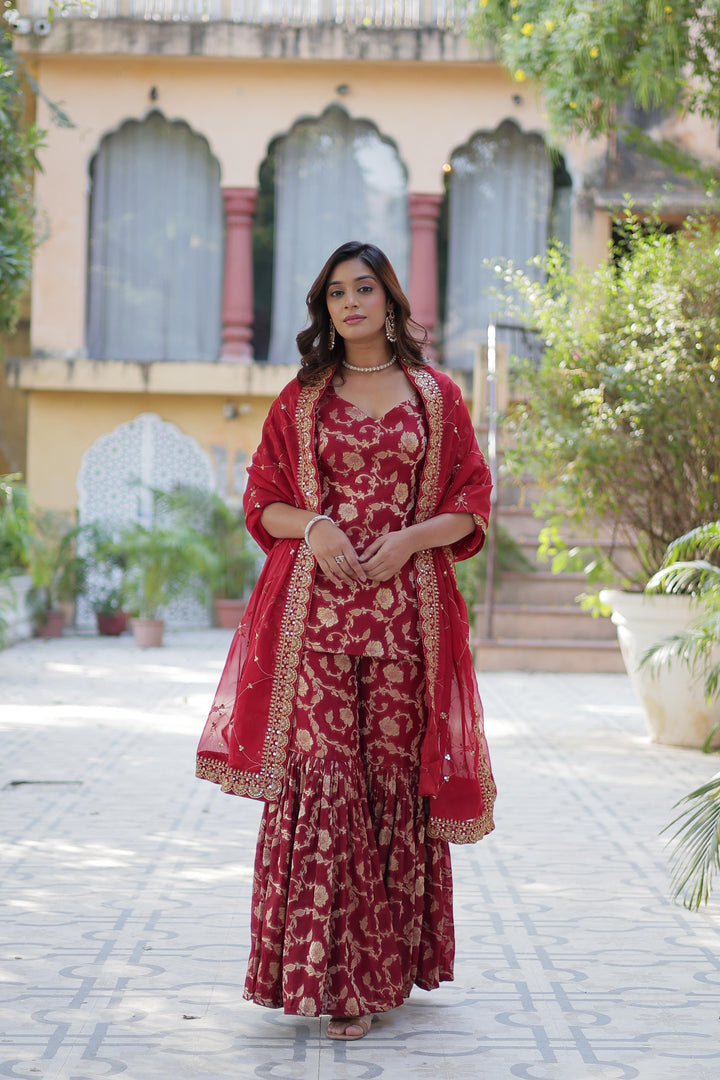 Lata Viscose Georgette Kurti | Shoppers Trend