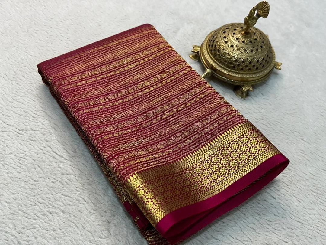 Denisa Pure Mysore Silk Saree | Shoppers Trend
