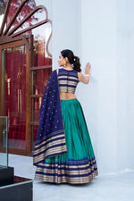 Load image into Gallery viewer, Dhruvi Pure Chanderi Dhavani / Langa Davani / Half Sarees | Shoppers Trend