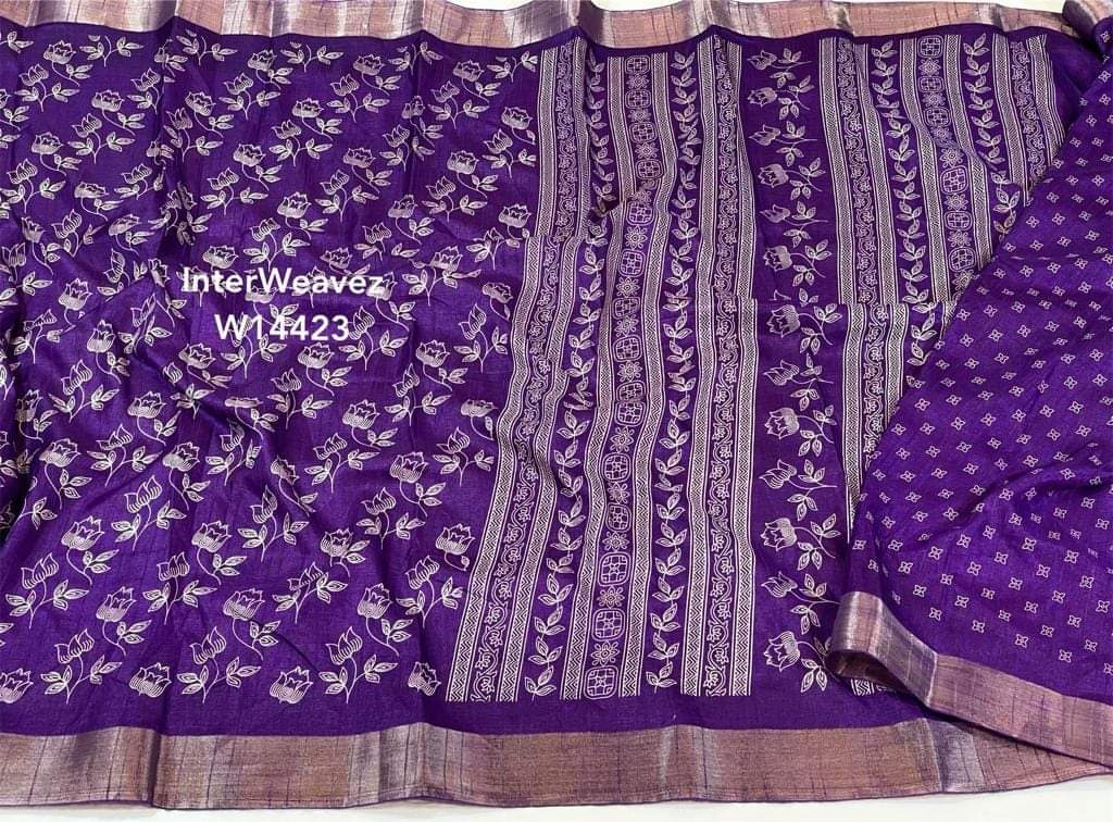 Ratan Dolla Cotton Silk Saree | Shoppers Trend