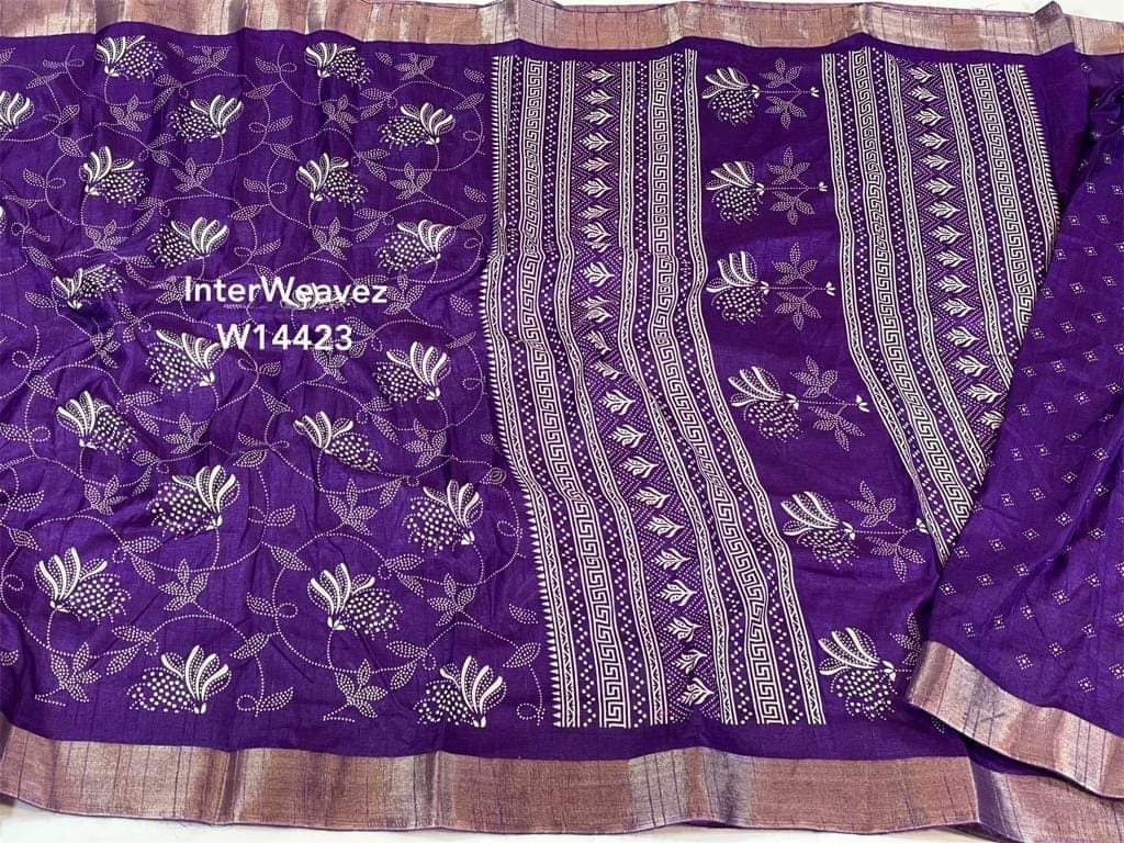 Ratan Dolla Cotton Silk Saree | Shoppers Trend