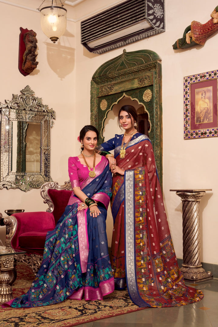 Payal Poly Cotton Saree | Shoppers Trend