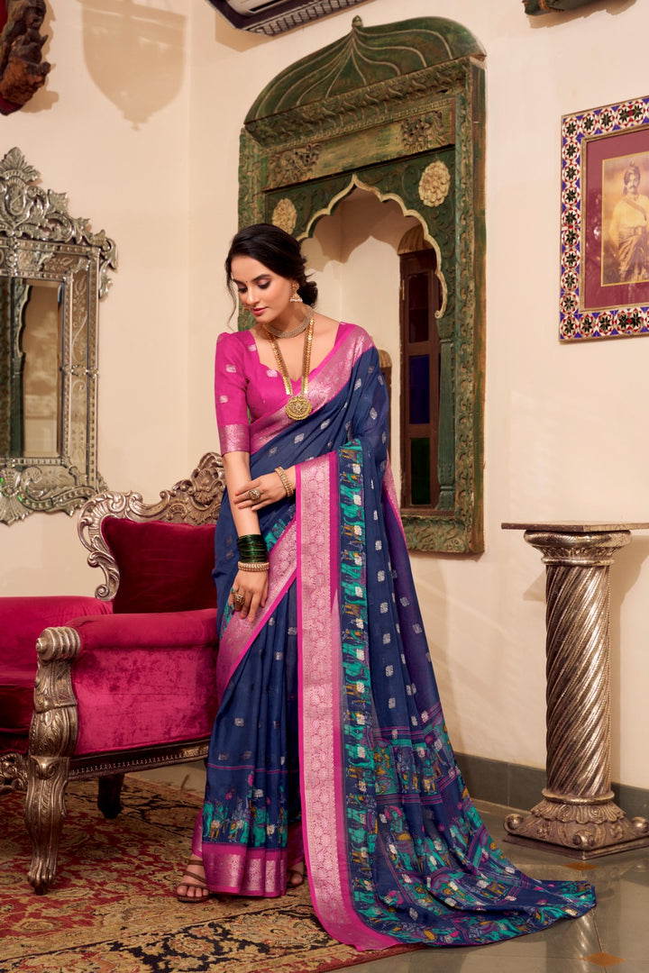 Payal Poly Cotton Saree | Shoppers Trend