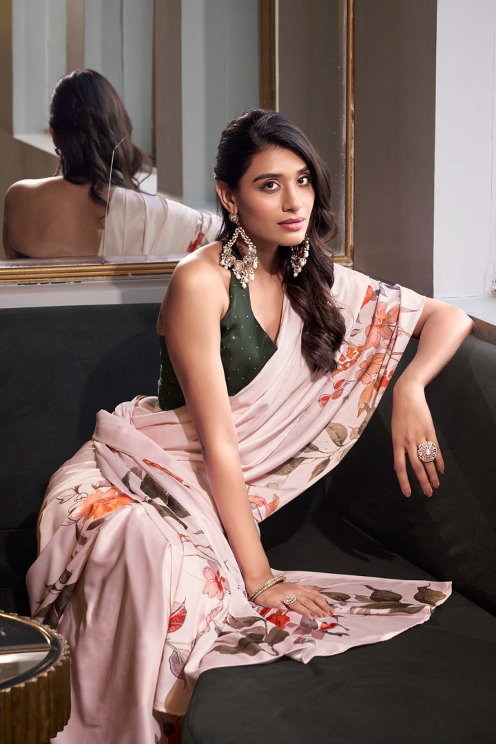 Tapti Satin Silk Saree | Shoppers Trend