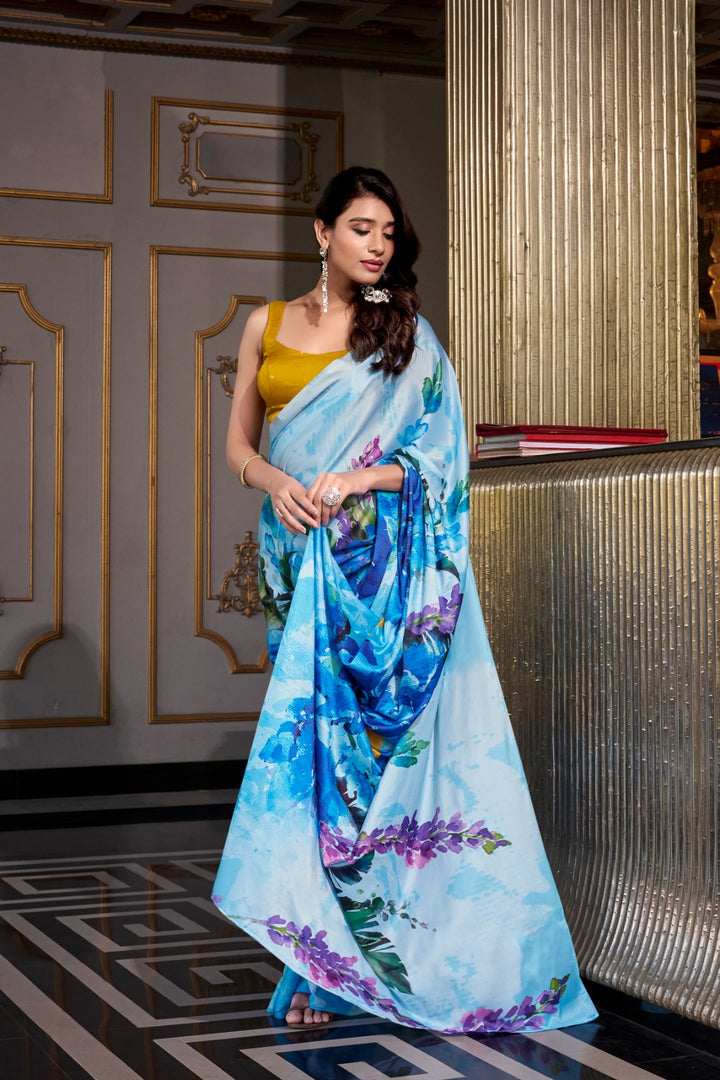 Tapti Satin Silk Saree | Shoppers Trend