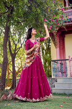 Load image into Gallery viewer, Priti Vichitra Silk Langa Davani / Dhavani Set | Shoppers Trend