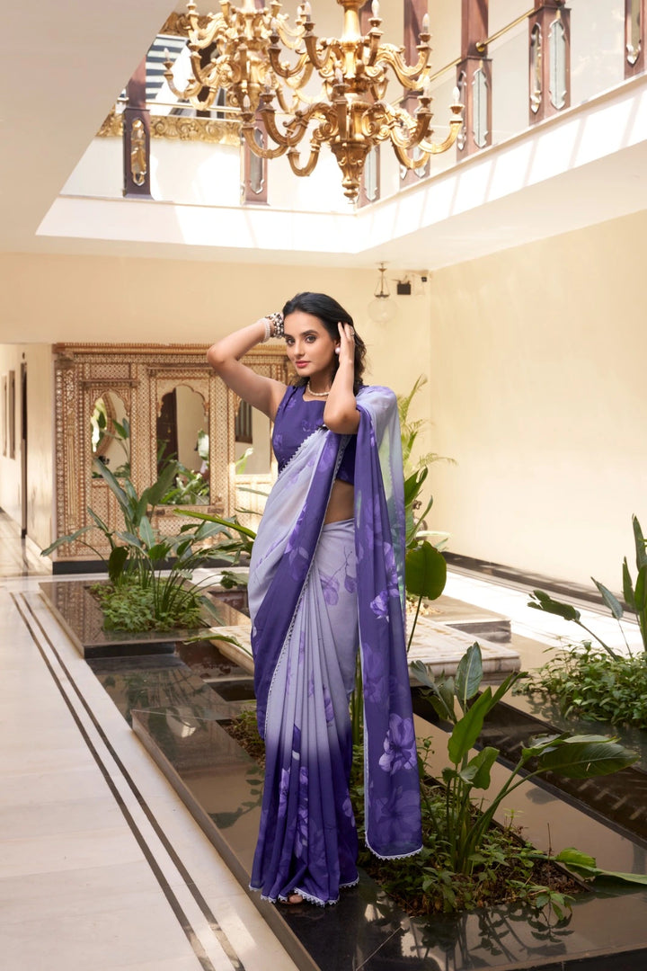 Mishra Weightless Marbal Saree | Shoppers Trend
