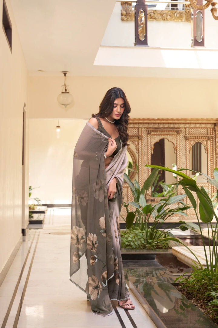 Mishra Weightless Marbal Saree | Shoppers Trend