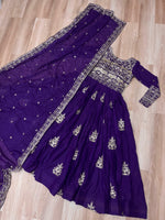 Load image into Gallery viewer, Kinjal Chinon Anarkali | Weddings Special Wear Anarkali | Shoppers Trend