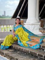 Load image into Gallery viewer, This Fabric Mainly Manufacturing Soft Pethani Silk Saree in India . This Fabric Most Unique and most Famous and best Product . Traditional Look Famous 2024-25 .