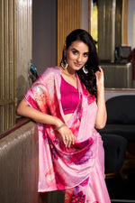 Load image into Gallery viewer, Tapti Satin Silk Saree | Shoppers Trend