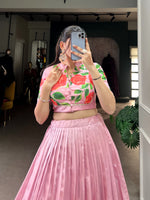 Load image into Gallery viewer, Queen Priya Tussar Silk Dhavani / Langa Voni | Davani Set | Shoppers Trend