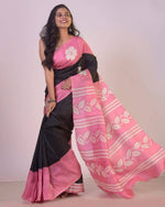 Load image into Gallery viewer, Pink Pure Silk Sarees With Price and Online Shopping Price Under 999 ,  this Saree Crafted Most Authentic and Most Beautiful Saree and Best Product . This Fabric Pure Silk Saree under 1000 . This Saree Pink Color  Pure Silk Saree For Weddings Best Wear Collection 2025-26 .