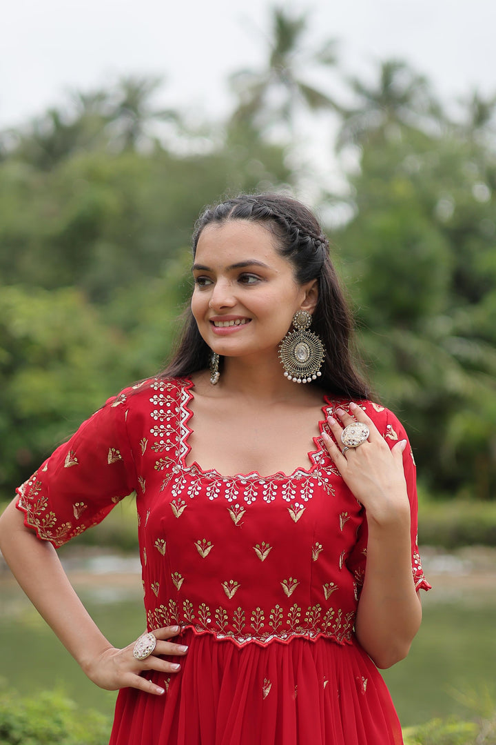 Shruti Faux Blooming Gown | Shoppers Trend