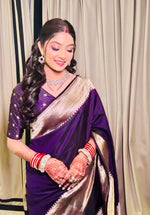 Load image into Gallery viewer, Pure Color Soft Silk Saree From Best Saree Manufacturer of Kanchipuram , India. Mysore Silk Saree Is Tradition Of All Over India But Mostly In South India State Like Andhra Pradesh , Tamilnadu ,Telangana ,kerala , Golden Silk , Saree Under 999 RS , Best Design For Silk Lovers