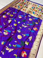 Load image into Gallery viewer, this Purple soft silk sarees with price , a harmonious blend of tradition and modern style. Made from premium soft silk fabric, this saree is lightweight, smooth, and drapes beautifully, making it the perfect choice for weddings, festivals, and special occasions.