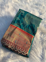 Load image into Gallery viewer, Daya Soft Paithani Silk Saree | Shoppers Trend