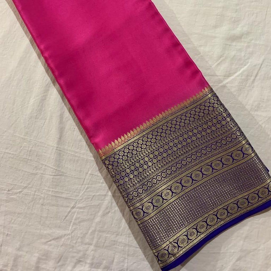 Rani Semi-Mysore Silk Saree Online Price . This Semi-Mysore Silk Saree Traditional Look For Weddings and Birth Day Celebration Saree look All Of Fine Price under 999 .