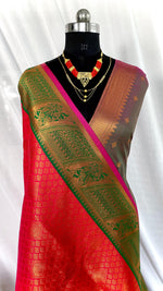 Load image into Gallery viewer, Sanjaya Soft Silk Saree | Shoppers Trend