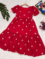 Load image into Gallery viewer, Payal Maska Cotton Red Dress | Shoppers Trend