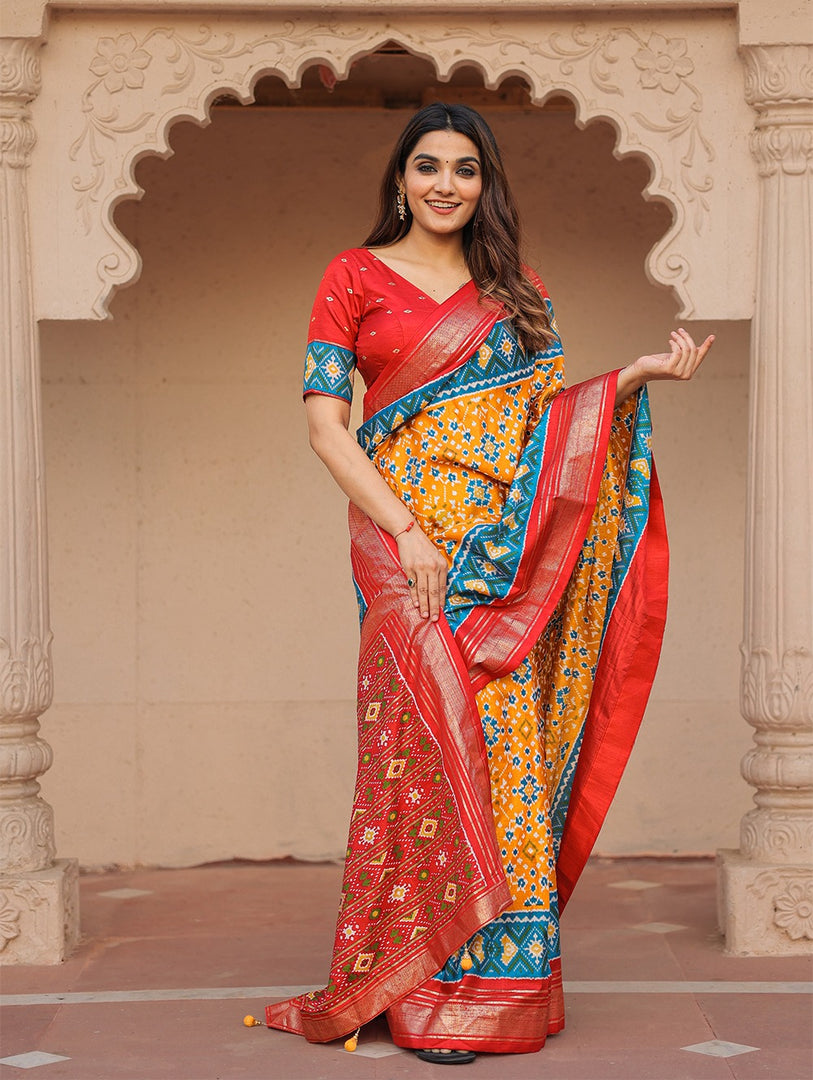 Vamya Dola Silk Saree | Shoppers Trend