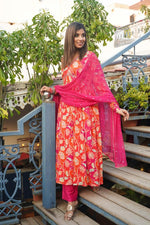 Load image into Gallery viewer, CROSS MY HEART (ANARKALI) - Premium Anarkali from shoppers trend - Just Rs. 1099! Shop now at shoppers trend