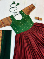 Load image into Gallery viewer, SKY TO THE FOREST (ANARKALI) - Premium Anarkali from shoppers trend - Just Rs. 1099! Shop now at shoppers trend