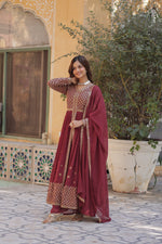 Load image into Gallery viewer, Priyanka Faux Georgette Anarkali | Shoppers Trend